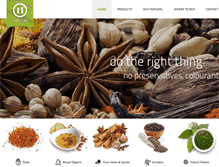 Tablet Screenshot of naturalherbsandspices.com